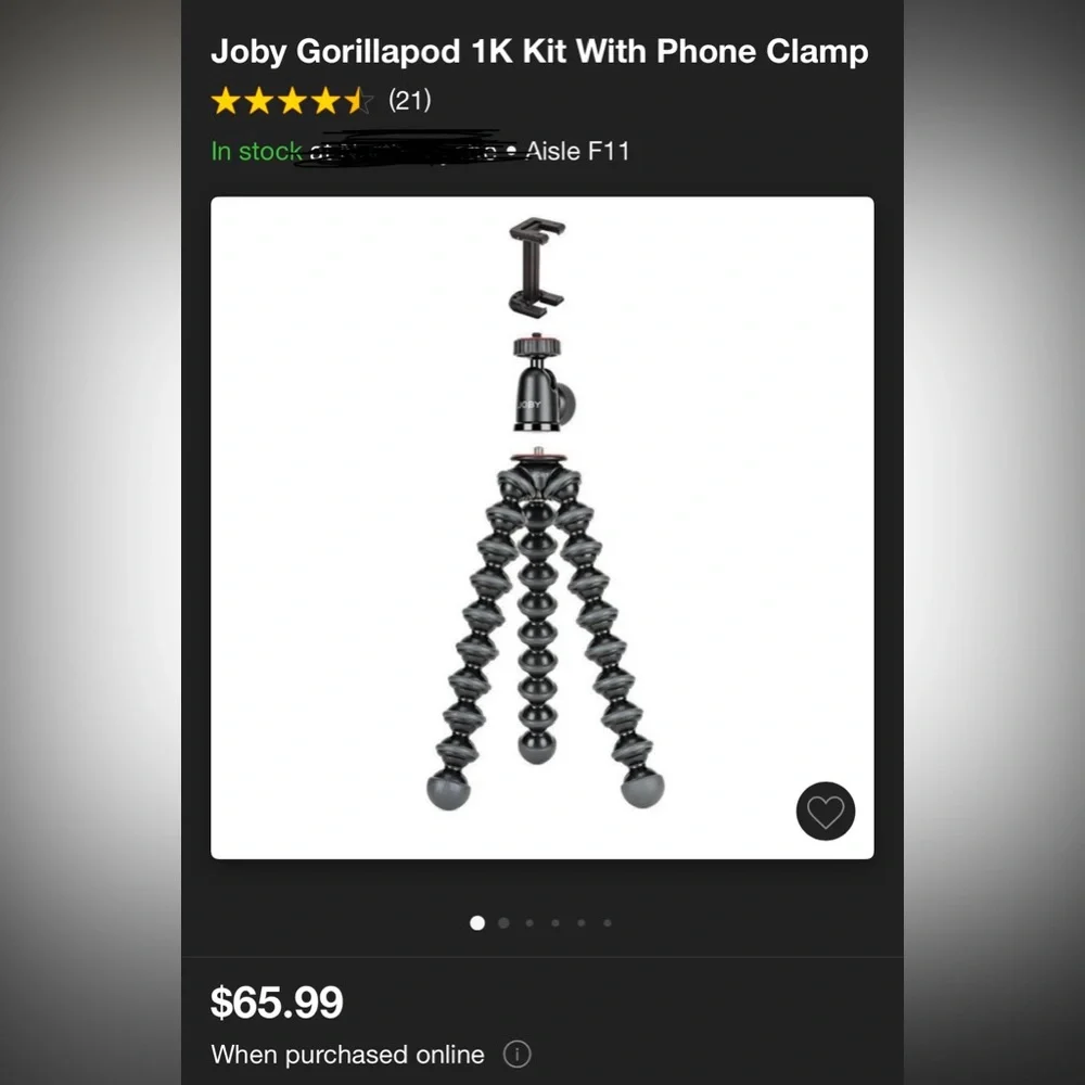 Joby Gorillapod Tripod 1k Smart Kit